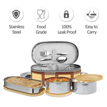 Spare Stainless Steel Oval Container Compatible with Milton Corporate Lunch Box | 0.5mm Thick DDQ Steel | Replacement Inner Container | Food-Grade & Durable