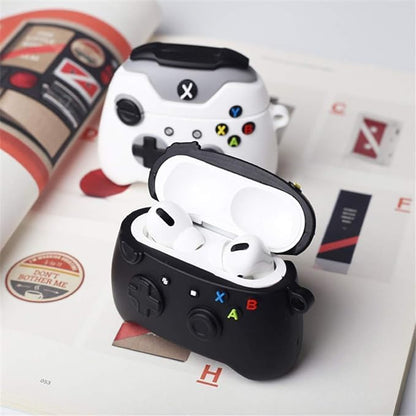 RedFoxx Soft Silicone New 3D Cartoon Design Cute Anime Shockproof CAT Cover Case with Free Keychain Compatible with Apple AIRPODS PRO (NOT for Any AIRPODS) (AIRPOD Cover PRO, (Gaming Remote Black)