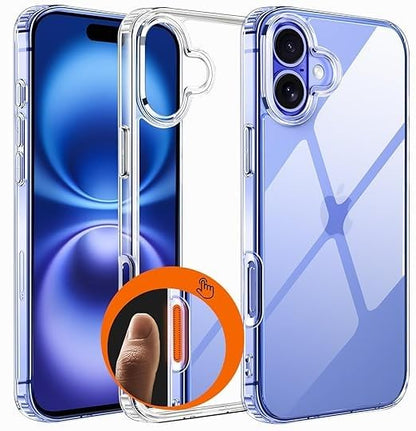 RF REDFOXX Compatible with i-Phone 11 Clear Case | Slim Shockproof Silicon & TPU Back Cover with Camera | Anti-Yellowing Scratch Resistant Transparent Phone Case for iPhone 11 (iPhone 16)
