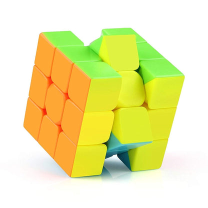 RF REDFOXX Magic 3x3 High Speed Cube for Kids & Adults | Puzzle Games | Best Gift for Kid | Stickerless Rubiks | Cube 3x3x3 Toy 5.9Cm for 3 Years & Up | Multi Color Smart Cubes