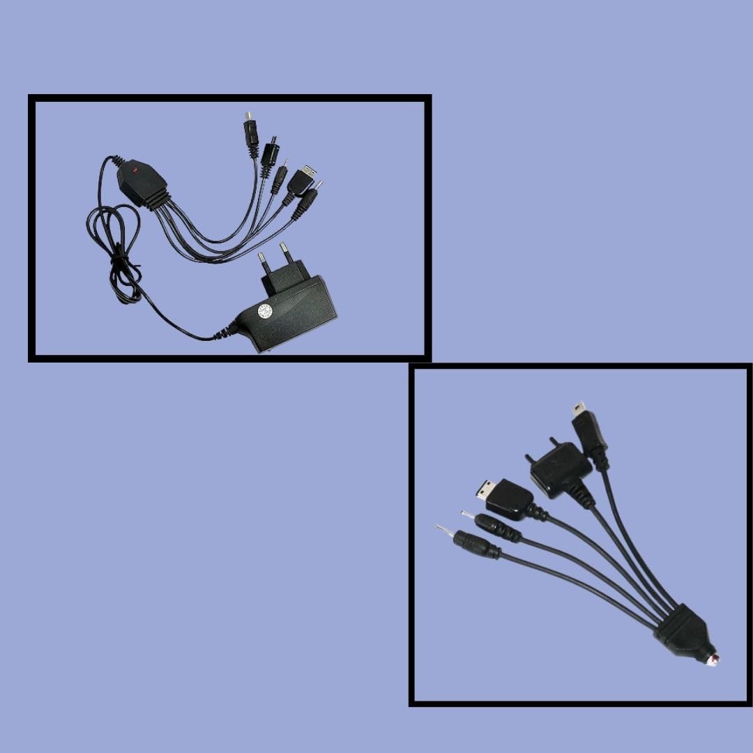 RF REDFOXX 5 in 1 Universal Multi Pin Charger with Cable