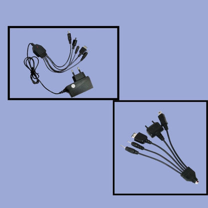 RF REDFOXX 5 in 1 Universal Multi Pin Charger with Cable