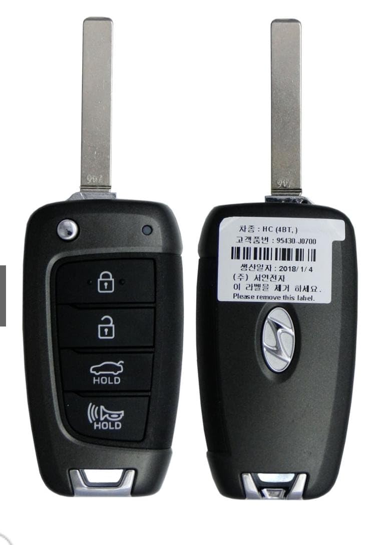 New Car Key Replacement Key Shell for Hyundai Verna 2018