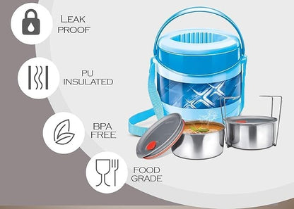 Spare Lid Compatible with Milton Econa Deluxe Container Assembly | Fits 2L / 3L / 4L | Leak-Proof Replacement Lid with Steam Vent | Insulated Lunch Box Lid