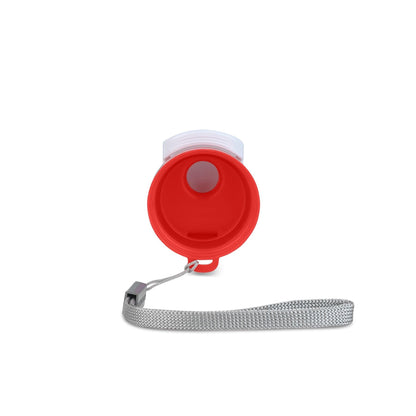 Milton Kool Fusion Replacement Lid, Flip-Top Water Bottle Cap with Strap, Red, Compatible with 560ml-900ml Bottles
