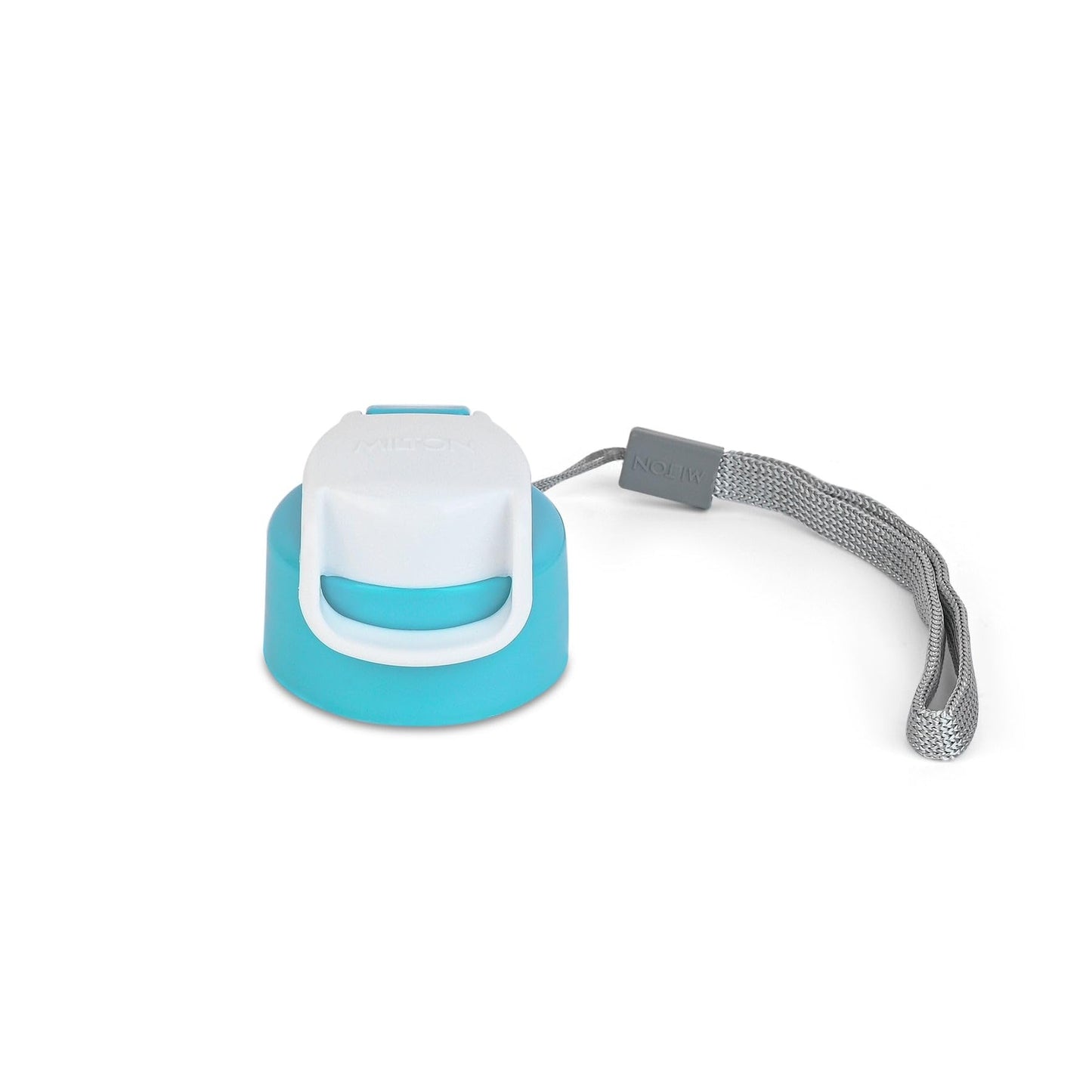 Spare Lid for Milton Kool Fusion/Racer Water Bottle – Compatible with 560ml, 700ml & 900ml Bottles | Flip-Top, Leak-Proof Replacement Cap with Strap (Blue/Cyan)