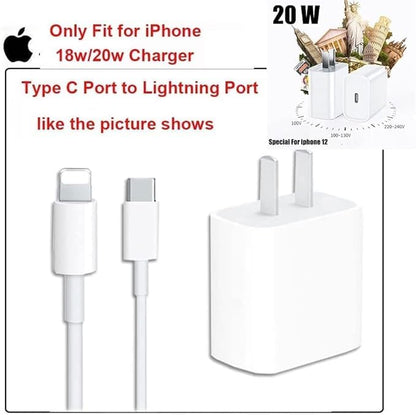 RF REDFOXX Silicone Protective Case for Apple 20W & 18W iPhone USB-C Power Adapter Charger and for USB Lightning Cable, 3D Case for iPhone Charger - 18W/20W (Faceless Man) Multicolor