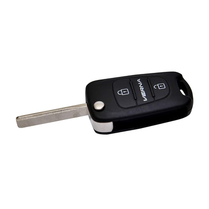 RF REDFOXX Hyundai Flip Key Shell Compatible for Car Accessories | Verna Fluidic, Old Model (Black)