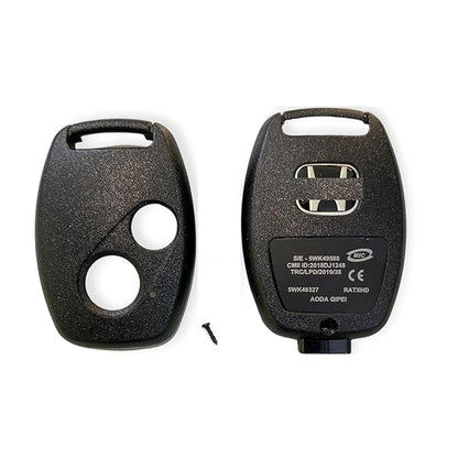 Key Shell, 2 Button Key Shell,Key Cover, Compatible for Honda Civic, City, Amaze, Brio, Jazz, Wrv, CRV etc