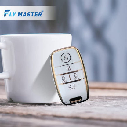TPU Key Cover Compatible with KIA Carnival. (White)