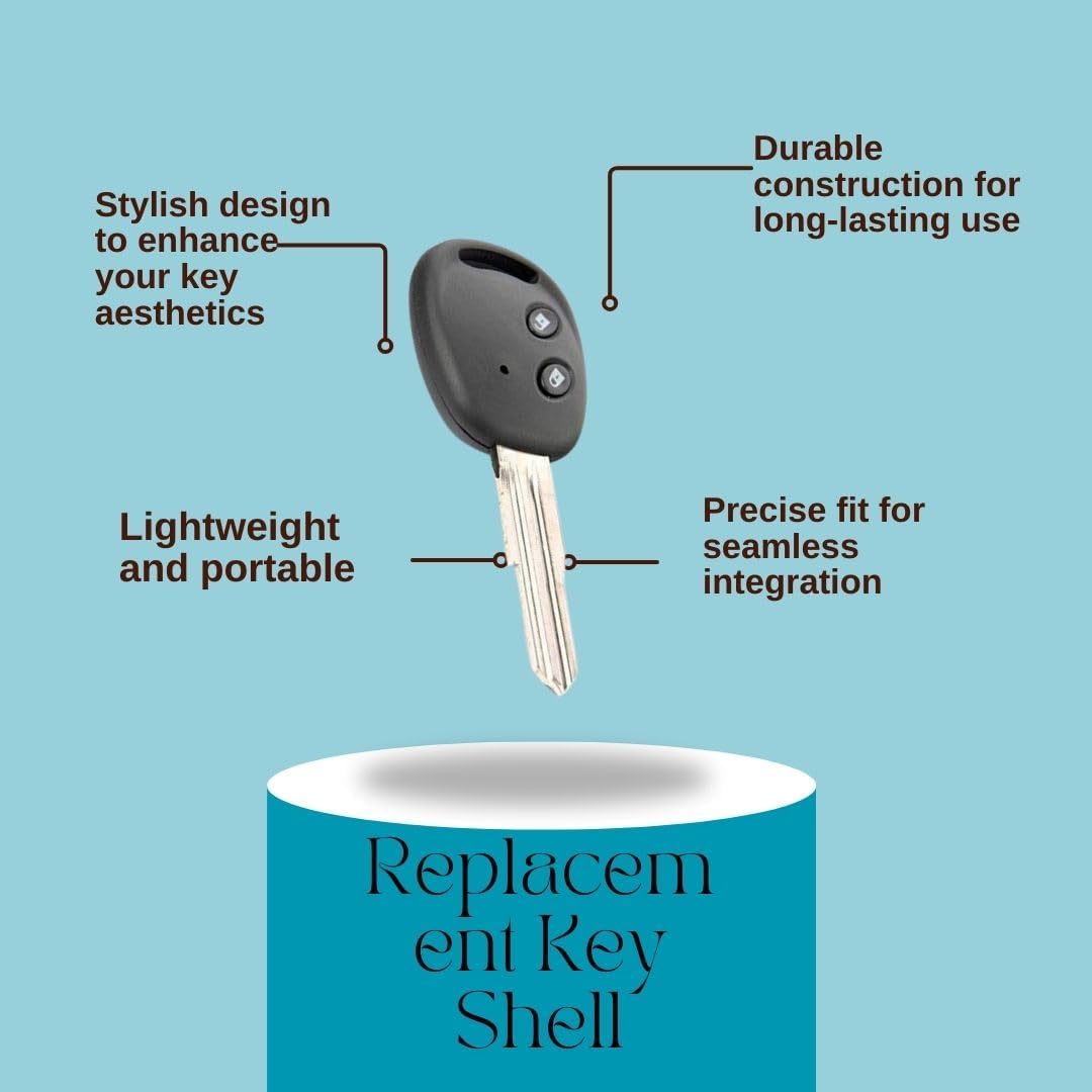 RF REDFOXX Replecment Key Comptiable for Chevrolet Beat | Automobile Accessories | Durable Car Key Shell Chevrolet Beat
