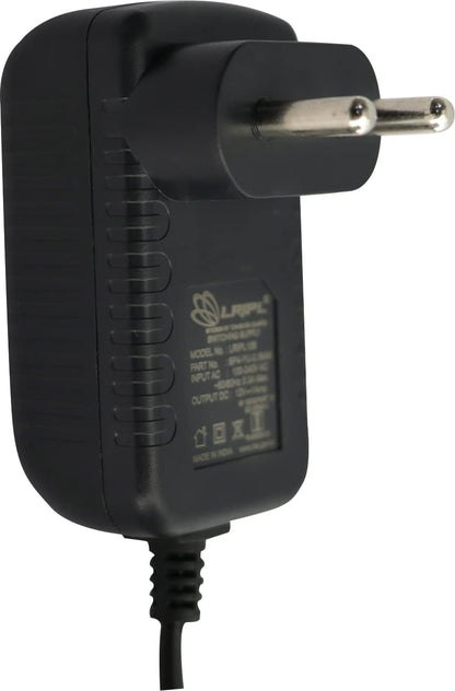 RF REDFOXX 12V 1A Output, DC 2.5MM Pin | Power Adaptor | CCTV Cameras, Routers, Modems, LED Strip Lights, Set Top Boxes | Black Color