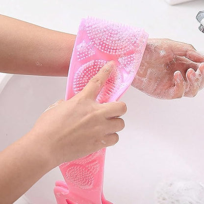 Silicone Body Back Scrubber – Double-Sided Exfoliating Belt for Shower | Deep Cleaning & Massage | Dead Skin Remover for Men & Women | Easy to Use & Clean Bathing Brush Strap