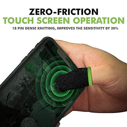 RF REDFOXX Thumb Sleeve, Slip-Proof Sweat-Proof Professional Touch Screen Thumbs Finger Sleeve for Pubg Mobile Phone Game Gaming Gloves Made up of Rare Material (1 Pair).