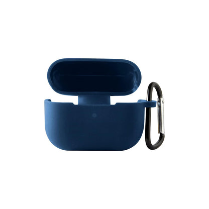 RedFoxx Soft Silicon Shockproof Cover Case with Free Keychain Compatible with Apple AIRPODS PRO 2, Leather Case Airpod Pro 2 (Dark Blue)