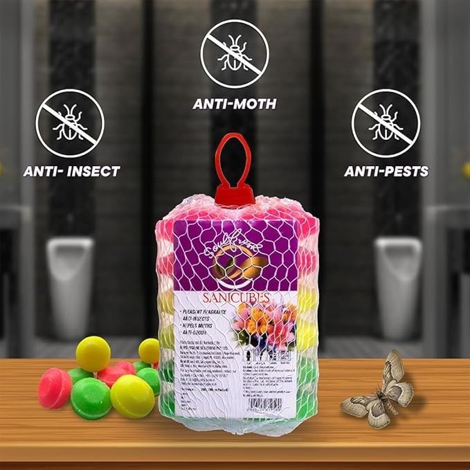 Freshener Balls - Multi-Purpose Urinal Cubes, Toilet, Shoe Rack, and Bathroom Freshener for Long-Lasting Cleanliness and Odor Control (Pack of 2) 400g