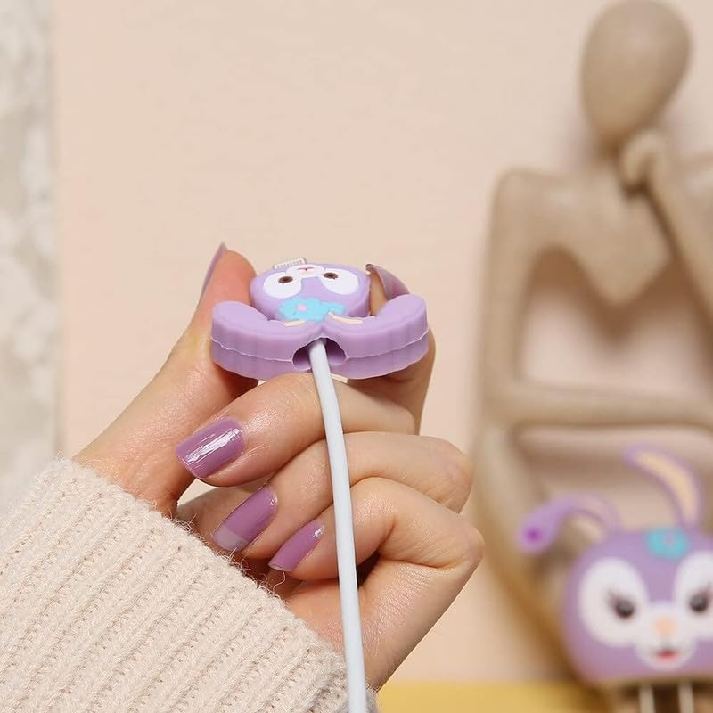 RF REDFOXX Silicone Protective Case for Apple 20W & 18W iPhone USB-C Power Adapter Charger and for USB Lightning Cable, 3D Case for iPhone Charger - 18W/20W Purple