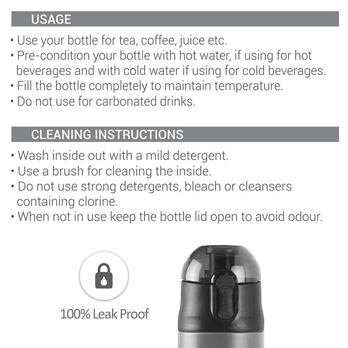 Replacement spare lid compatible with Milton New Crown Thermosteel Bottle 900ml, featuring a one-touch flip cap with safety lock. Leak-proof, BPA-free, and ideal for daily use.