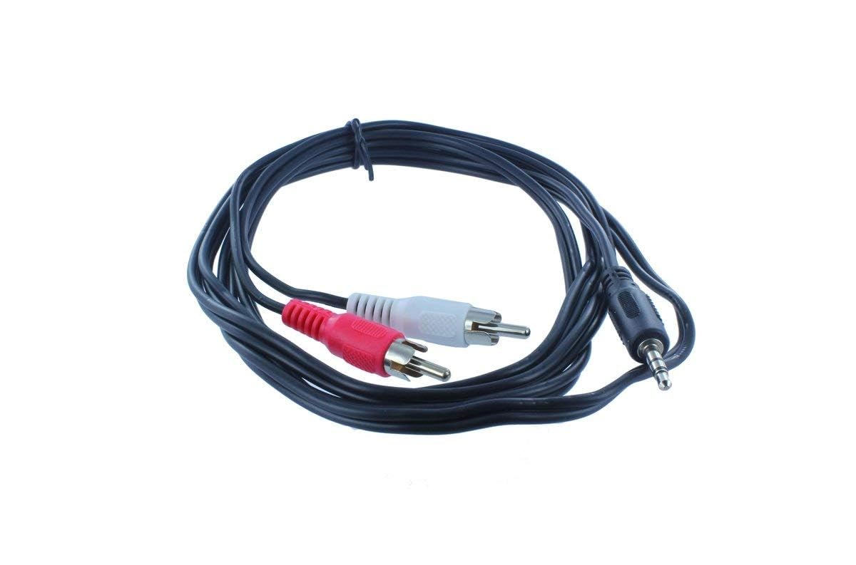 RF REDFOXX Audio Video 2RCA Stereo Cables with 3.5 mm Aux Jack for Home Theaters, Music Players, Set-up Boxes, Speakers and LCD/LED TVs