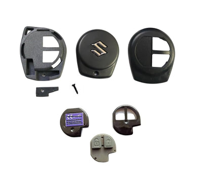 RF REDFOXX 2 Button Replacement Key Shell with Remote case Compatible for Maruti Suzuki Swift, Dezire, A-Star,Alto SX4, Wagonar k Series etc(NOT for BALENO BREZZA & CIAZ )