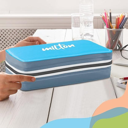 Spare Insulated Jacket Compatible with Milton Mini Lunch Box | Replacement Fabric Lunch Jacket | Leak-Proof Tiffin Cover for Office, School & College | Blue/Cyan