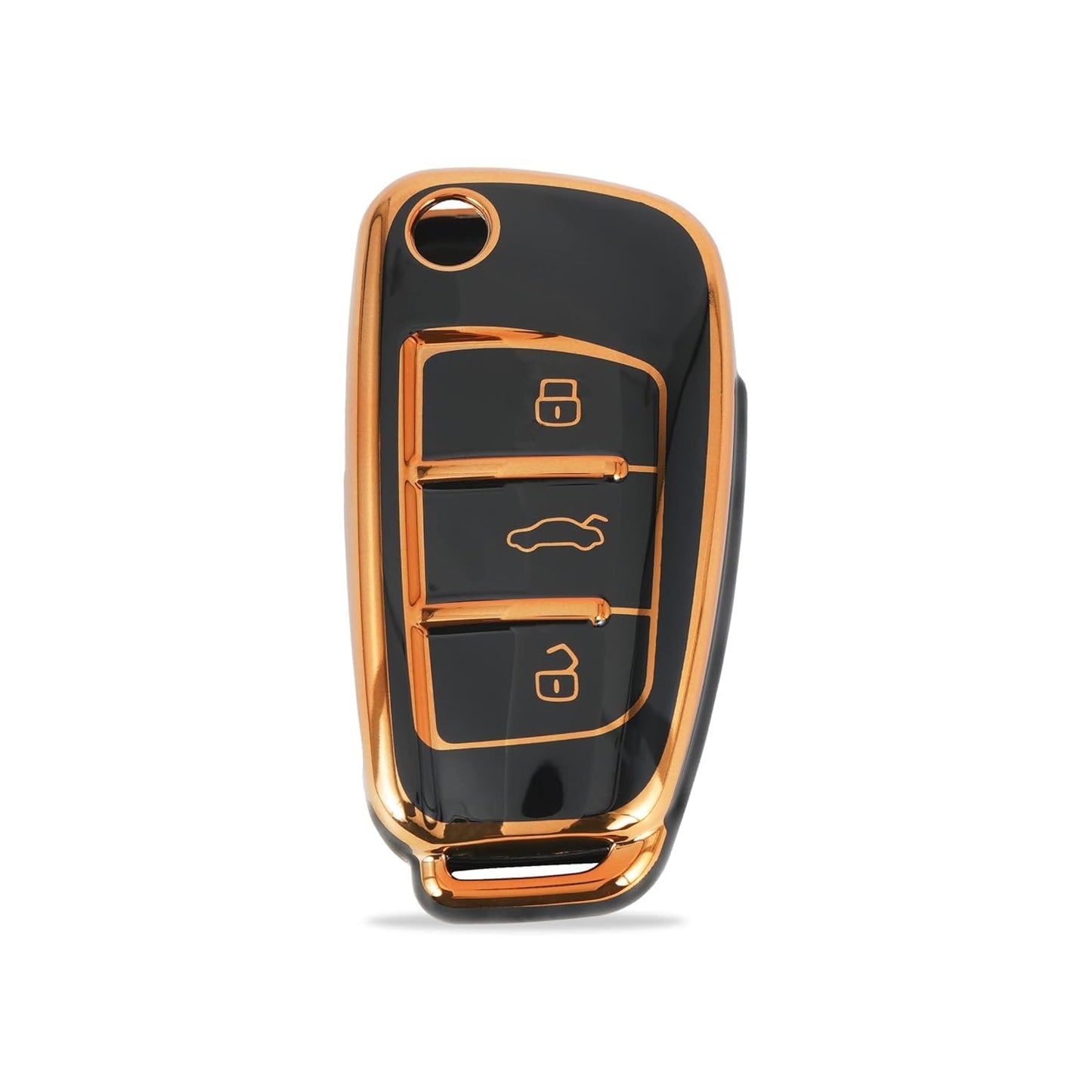 RF REDFOXX Ecosport, Ford Fiesta, and Figo Flip Key Compatible | Car Accessories | Protects and Decorates Car Key.