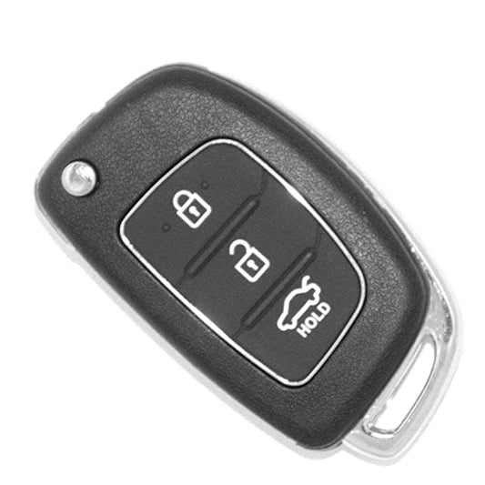RF REDFOXX 2 in 1 -Hyundai Flip Key Shell for Hyundai COMPATIABLE with i 20, Verna, Xcent, Igen, Sportz, Magna Model+ Rubber Pad .