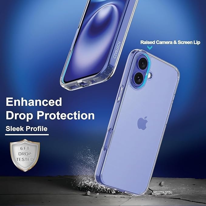 Compatible with i-Phone 11 Clear Case | Slim Shockproof Silicon & TPU Back Cover with Camera | Anti-Yellowing Scratch Resistant Transparent Phone Case for iPhone 11 (iPhone 16 Plus)
