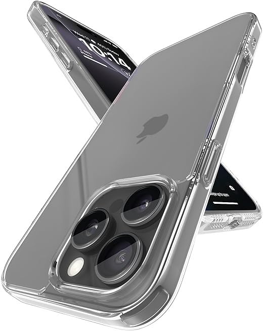 RF REDFOXX Compatible with i-Phone 11 Clear Case | Slim Shockproof Silicon & TPU Back Cover with Camera | Anti-Yellowing Scratch Resistant Transparent Phone Case for iPhone 11 (iPhone 16 Pro Max)