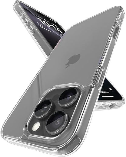 RF REDFOXX Compatible with i-Phone 11 Clear Case | Slim Shockproof Silicon & TPU Back Cover with Camera | Anti-Yellowing Scratch Resistant Transparent Phone Case for iPhone 11 (iPhone 16 Pro Max)