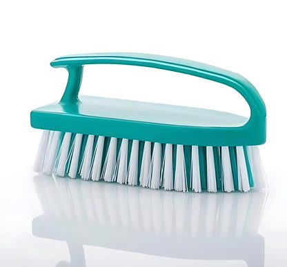 Cloth Washing Brush- Washbasin Cleaning Brush | Nylon Bristles | with Strong Plastic Handle | Soft Silicone Brush for Laundry, Carpet, Floor, Bathroom, Kitchen,Tile, Sink (Color May Vary).