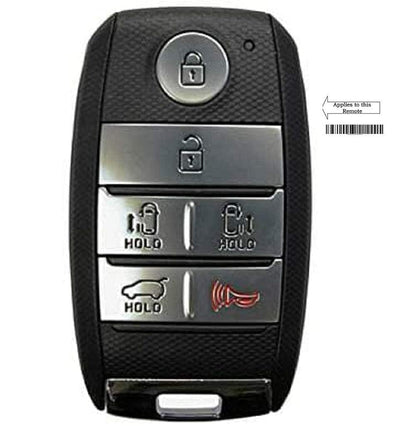 RF REDFOXX TPU Key Cover Compatible with Kia Carnival 5 Button Smart Key (Black)