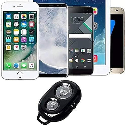 RF REDFOXX Bluetooth Remote Controller Shutter Button for Selfie Stick Compatible with All Devices (Android & iOS Phones Only)