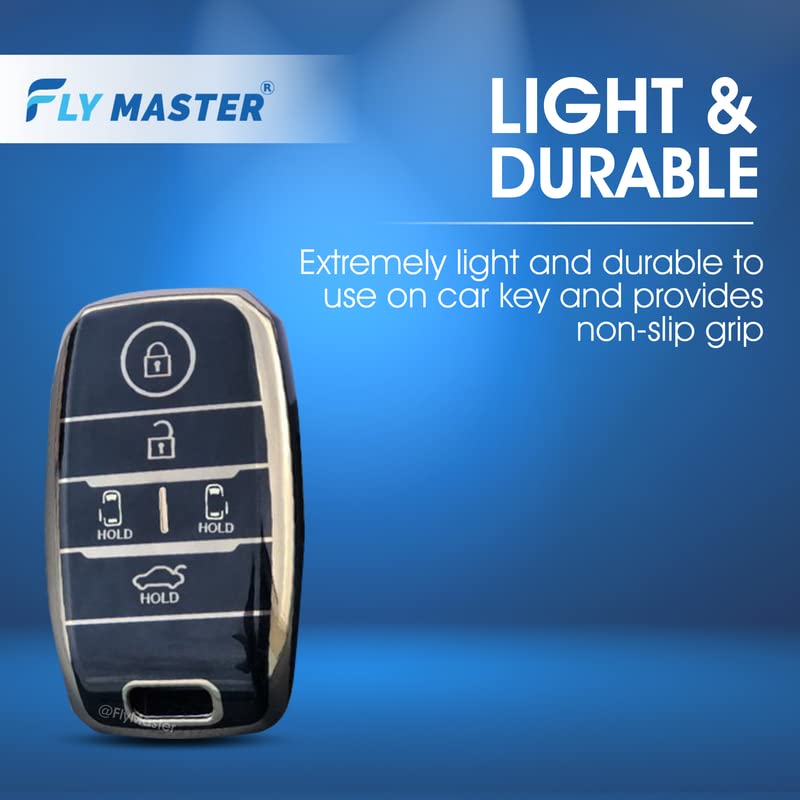 TPU Key Cover Compatible with KIA Carnival. (Black)