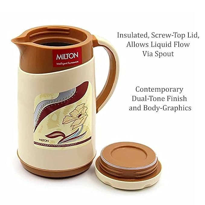 Spare Lid for Milton Viva Tuff Water Jug 750ml – 1500ml | PU Insulated Replacement Cap | BPA Free, Leak Proof, Durable Plastic Lid for Hot & Cold Water, Tea, Coffee