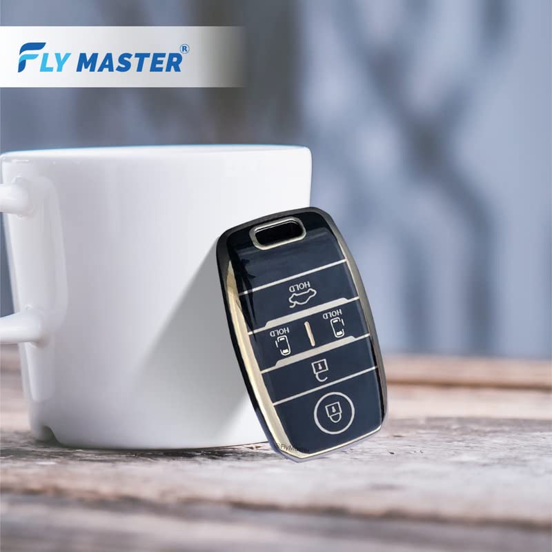 TPU Key Cover Compatible with KIA Carnival. (Black)