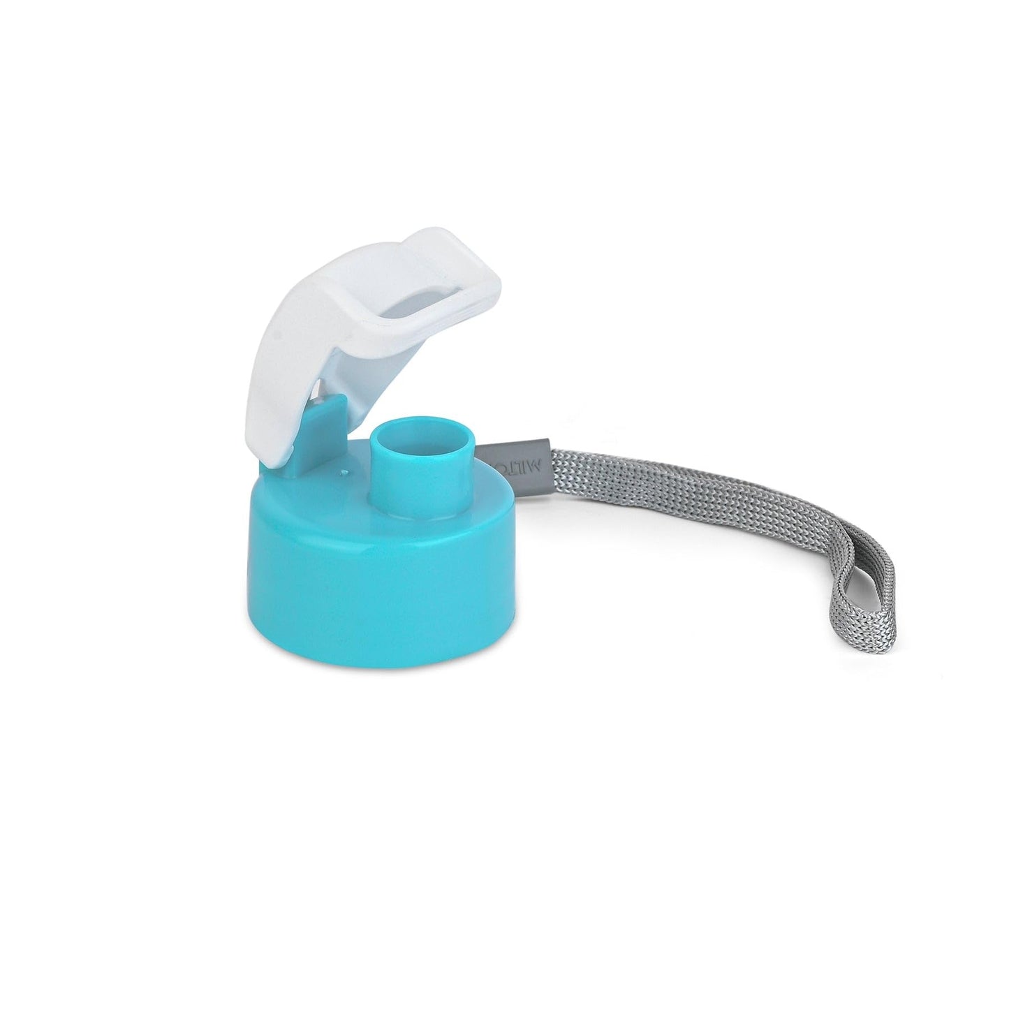 Spare Lid for Milton Kool Fusion/Racer Water Bottle – Compatible with 560ml, 700ml & 900ml Bottles | Flip-Top, Leak-Proof Replacement Cap with Strap (Blue/Cyan)
