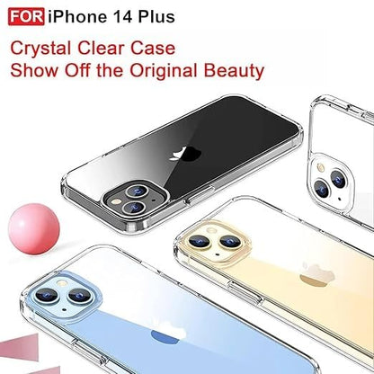 Compatible with i-Phone 11 Clear Case | Slim Shockproof Silicon & TPU Back Cover with Camera | Anti-Yellowing Scratch Resistant Transparent Phone Case for iPhone 11 (iPhone 14 Plus)