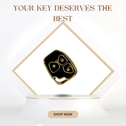 Premium TPU Key Cover for Mahindrra Xyllo & Quannto Remote Key 3 Button Soft, Flexible Comfort, Lightweight Design & Stylish Protection and Durability (Black).