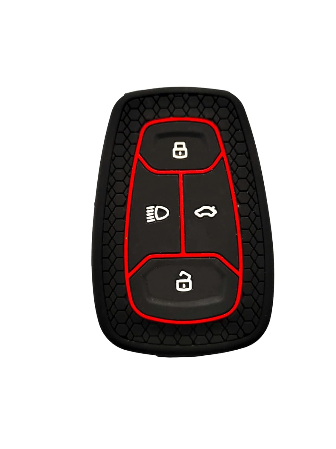 Smart Key Cover Compatible for Tata Harrier, Altroz, Nexon, Tigor BS6, Safari, Safari Gold, Punch, 4 Button Key Cover, Black