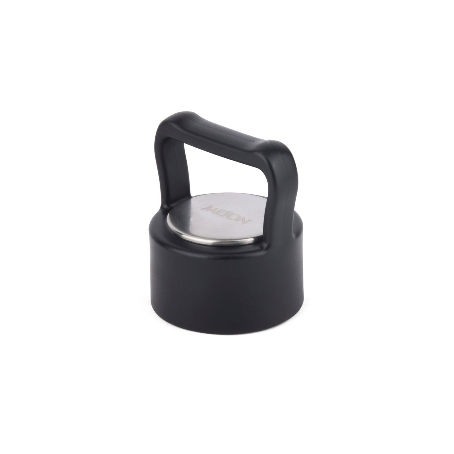 Milton Thermosteel Bottle Spare Lid Compatible with Alice 500ml/750ml/1000ml | Leakproof Handle Cap | BPA-Free, Durable, Easy to Carry (Black, Pack of 1)