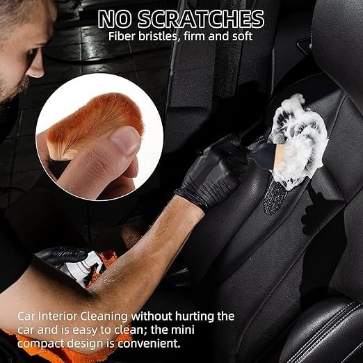 Car dust Cleaner Brushes, Auto Interior Soft Hair Removal Brush, Car Cleaning Brush Design Dirt Dust Clean Brush for Car, Home, Office, Computer, Keyboard Engine and Dashboard (1PCs)
