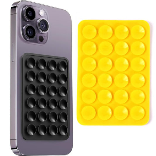 RF REDFOXX Suction Phone Holder Pad for Mobile – Reusable Sticky Grip Mount (1 Pc, Mix Color) | Anti-Slip Silicone Phone Back Pad for Table, Wall, Car Dashboard – Universal Compatibility