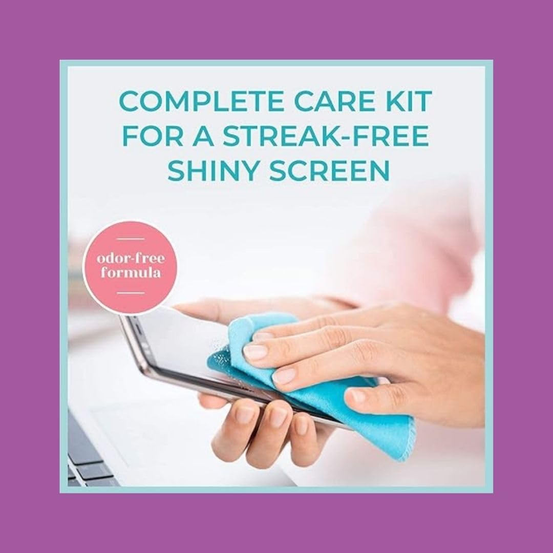 Cleaner Fluid Gel LCD Cleaning Kit, Liquid Solution with Cloth to Clean Mobile/Laptop Screen Pack of 3