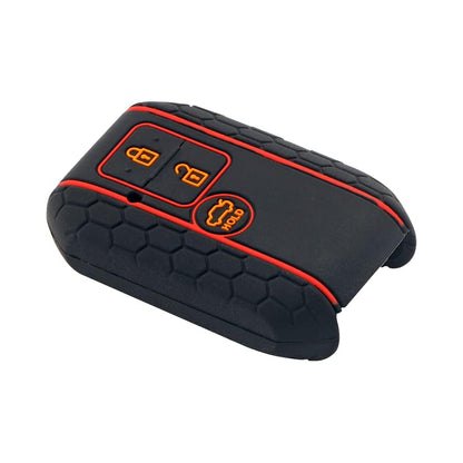 Silicone Key Cover Compatible for Suzuki: Ertiga, Swift, DZire 3 Button Smart Key (Push Button Start Models Only)