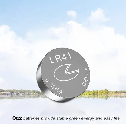 LR41 AG3 SR41 1.5V Alkaline Button Coin Cell Electronics Solutions LR41 Battery AG3 LR736 392 392a 192 SR41 Watch Batteries 1.5v for Watches Electronic Toys Digital Thermometer (Pack of 5)