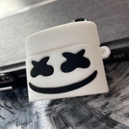 RedFoxx Rat Soft Silicone New 3D Cartoon Design Cute Anime Shockproof Cover Case with Free Keychain with Apple AIRPODS PRO (NOT for Any Other AIRPODS) (AIRPOD Cover PRO, (Marshmello White)