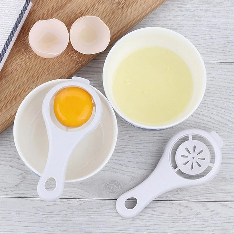 Plastic Egg Yolk Separator – Egg White Filter Tool for Baking & Cooking – Pack of 1