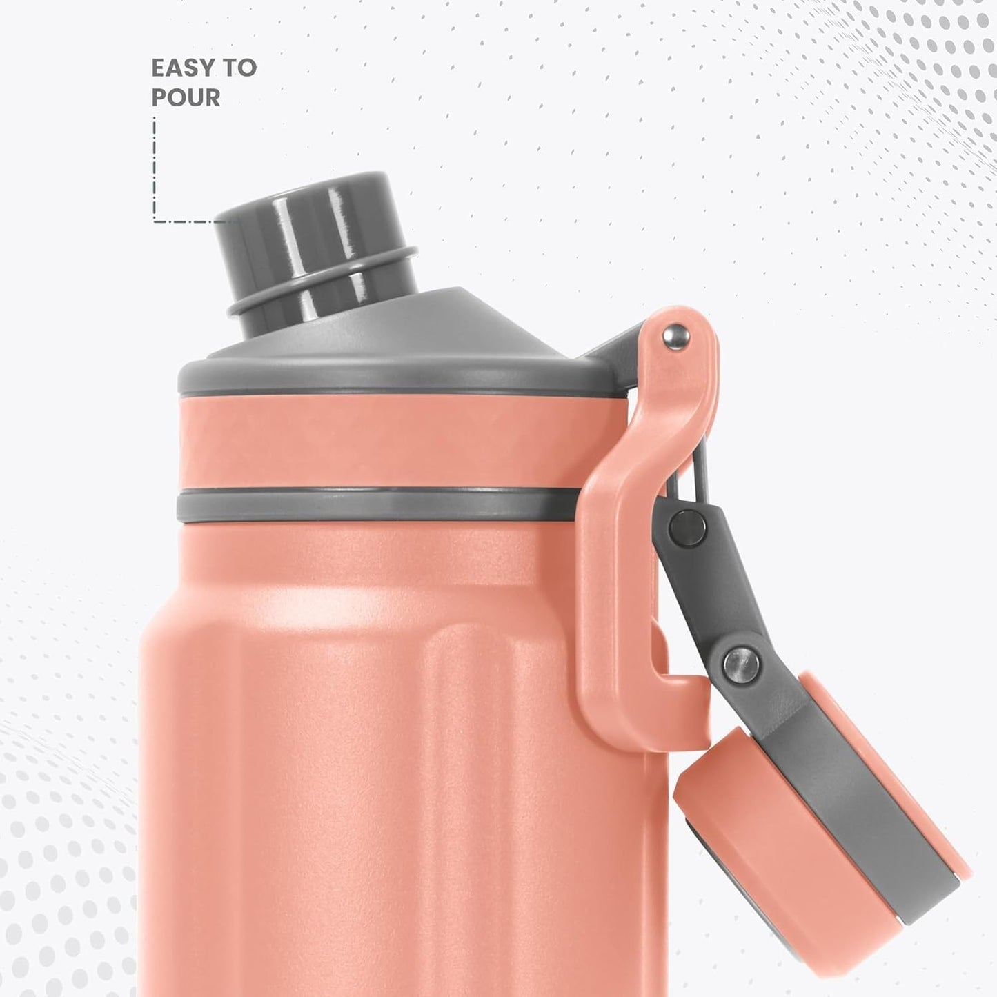 Spare Lid Compatible with Milton MySporty Thermosteel Water Bottle | Fits 600ml / 800ml / 1000ml | Leak-Proof Replacement Cap | Hot & Cold Insulated