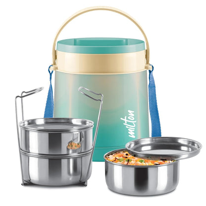 Spare Lid Compatible with Milton MT3 Tiffin Lifter | Replacement Lid for Milton Gradient 3 Container Stainless Steel Tiffin (900ml) | Leak-Proof BPA-Free Lid (1 Pc)
